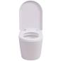 Preview: Hänge-Toilette mit Einbau-Spülkasten Keramik Weiß