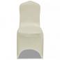 Preview: Stretch-Stuhlhussen 100 Stk. Creme