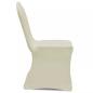 Preview: Stretch-Stuhlhussen 100 Stk. Creme