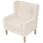 Preview: 3-tlg. Sofa-Set Stoff Cremeweiß