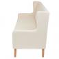 Preview: 3-tlg. Sofa-Set Stoff Cremeweiß