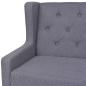 Preview: 2-tlg. Sofa-Set Stoff Grau