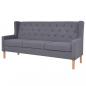 Preview: 3-tlg. Sofa-Set Stoff Grau