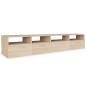 Preview: 2 Stk. TV-Schränke Holzwerkstoff 95x35x36 cm Eiche