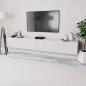 Preview: ARDEBO.de - TV-Schränke 2 Stk. Holzwerkstoff 120x40x34 cm Hochglanz Weiß