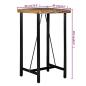 Preview: 3-tlg. Bar-Set Altholz Massiv, Echtleder und Canvas