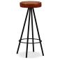 Preview: 3-tlg. Bar-Set Altholz Massiv, Echtleder und Canvas