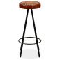 Preview: 3-tlg. Bar-Set Altholz Massiv, Echtleder und Canvas