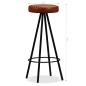 Preview: 7-tlg. Bar-Set Altholz Massiv, Echtleder und Canvas