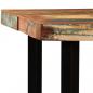 Preview: 7-tlg. Bar-Set Altholz Massiv, Echtleder und Canvas
