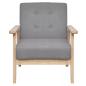 Preview: Sofa-Set 2-tlg. Stoff Hellgrau
