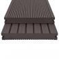 Preview: WPC Massive Terrassendielen mit Zubehör 10 m² 2,2m Dunkelbraun