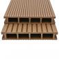 Preview: WPC Hohlkammer Terrassendielen mit Zubehör 15 m² 4 m Teak