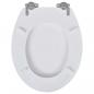 Preview: Toilettensitze 2 Stk. mit Absenkautomatik MDF Weiß