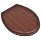 Preview: Toilettensitze mit Deckel 2 Stk. MDF Braun
