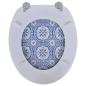 Preview: Toilettensitze mit Deckel 2 Stk. MDF Porzellan
