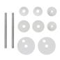 Preview: Toilettensitze mit Deckel 2 Stk. MDF Porzellan