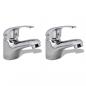 Preview: ARDEBO.de - Bidet-Wasserhähne 2 Stk. Chrom