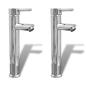 Preview: ARDEBO.de - Bad-Wasserhahn Mischbatterie 2 Stk. Chrom