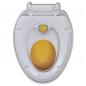 Preview: Toilettensitze mit Absenkautomatik 2 Stk. Kunststoff Weiß/Gelb