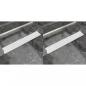 Preview: ARDEBO.de - Lineare Duschrinnen 2 Stk. Blasen 730 x 140 mm Edelstahl