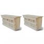 Preview: ARDEBO.de - Spatzenhaus 2 Stk. Holz 44 x 15,5 x 21,5 cm