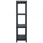 Preview: Lagerregale 2 Stk. Schwarz 60 x 30 x 138 cm Kunststoff