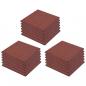 Preview: Fallschutzfliesen 18 Stk. Gummi 50 x 50 x 3 cm Rot