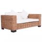 Preview: 2-Sitzer Gartensofa Natürliches Rattan