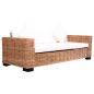 Preview: 3-Sitzer Gartensofa Natürliches Rattan