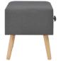 Preview: Nachttische 2 Stk. Dunkelgrau 40 x 35 x 40 cm Stoff