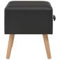 Preview: Nachttische 2 Stk. Schwarz 40 x 35 x 40 cm Kunstleder
