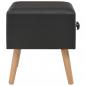 Preview: Nachttische 2 Stk. Schwarz 40 x 35 x 40 cm Kunstleder