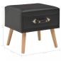 Preview: Nachttische 2 Stk. Schwarz 40 x 35 x 40 cm Kunstleder