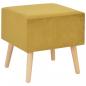 Preview: Nachttische 2 Stk. Senfgelb 40 x 35 x 40 cm Samt