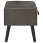 Preview: Nachttische 2 Stk. Grau 40 x 35 x 40 cm Samt