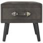 Preview: Nachttische 2 Stk. Grau 40 x 35 x 40 cm Samt