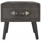 Preview: Nachttische 2 Stk. Grau 40 x 35 x 40 cm Samt