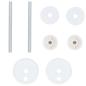 Preview: Toilettensitze 2 Stk. mit Deckel MDF Muschel-Design