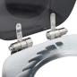 Preview: Toilettensitze 2 Stk. mit Soft-Close-Deckel MDF Stein-Design