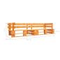 Preview: Garten-Palettensofa 2-Sitzer Honigbraun Holz