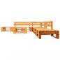 Preview: 6-tlg. Garten-Lounge-Set aus Paletten Holz Honigbraun