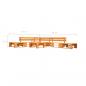 Preview: 6-tlg. Garten-Lounge-Set aus Paletten Holz Honigbraun