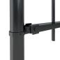 Preview: Gartenzaun mit Speerspitzen Stahl 5,1 x 0,6 m Schwarz