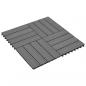 Preview: 22 Stk. Terrassenfliesen 30 x 30 cm 2 qm WPC Grau