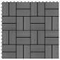Preview: ARDEBO.de - 22 Stk. Terrassenfliesen 30 x 30 cm 2 qm WPC Grau