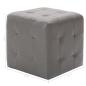 Preview: Pouf 2 Stk. Grau 30x30x30 cm Kunstleder