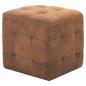 Preview: Pouf 2 Stk. Braun 30x30x30 cm Wildleder-Optik