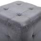 Preview: Pouf 2 Stk. Grau 30x30x30 cm Wildleder-Optik