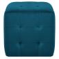 Preview: Pouf 2 Stk. Blau 30x30x30 cm Samtstoff